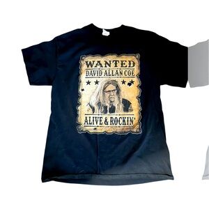 David Allan Coe Official 2017 Tour T-Shirt: Outlaw Country: Adult Large